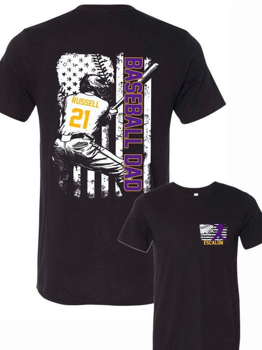 Escalon Little League- Baseball Flag _____ - Customizable - Multiple Shirt Styles