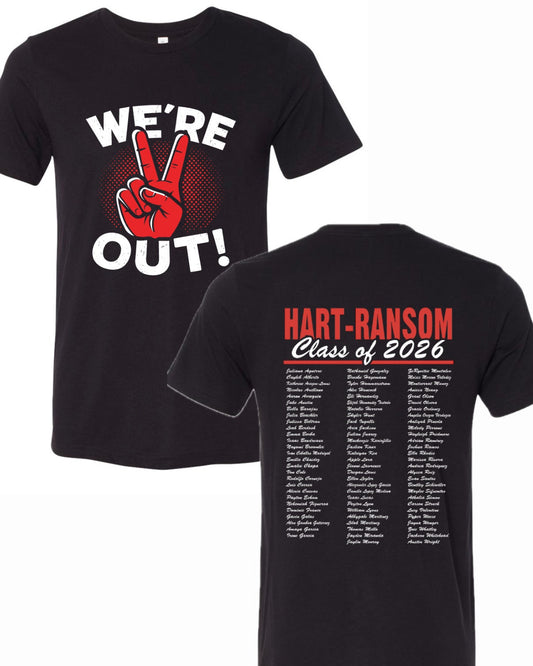 We're Out - 8th Grade Class Shirt