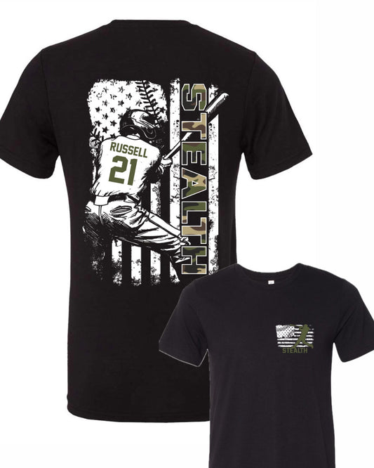 Stealth Baseball- Flag - MULTIPLE APPAREL STYLES