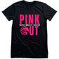 PINK OUT - TACKLE BREAST CANCER - BLACK SHIRT
