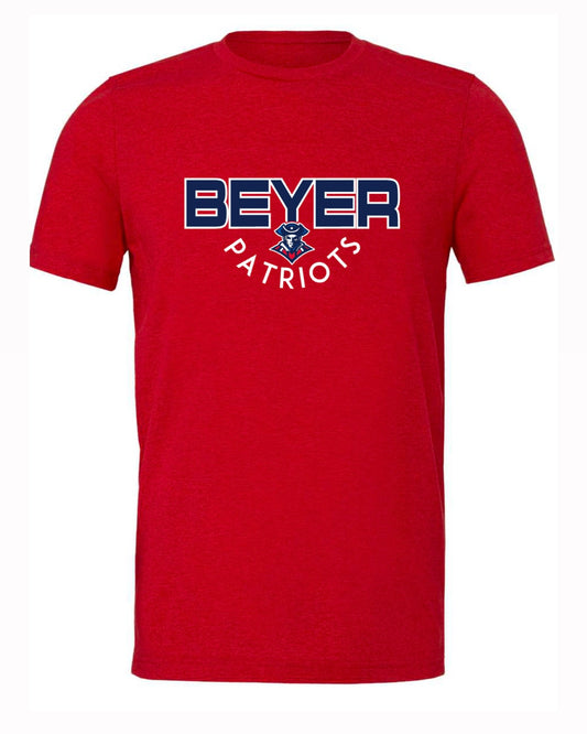 Beyer Patriots - Circle - RED APPAREL -  MULTIPLE SHIRT STYLES