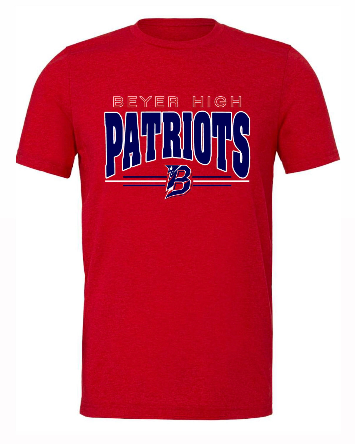 Beyer Patriots - Arch - RED APPAREL -  MULTIPLE SHIRT STYLES