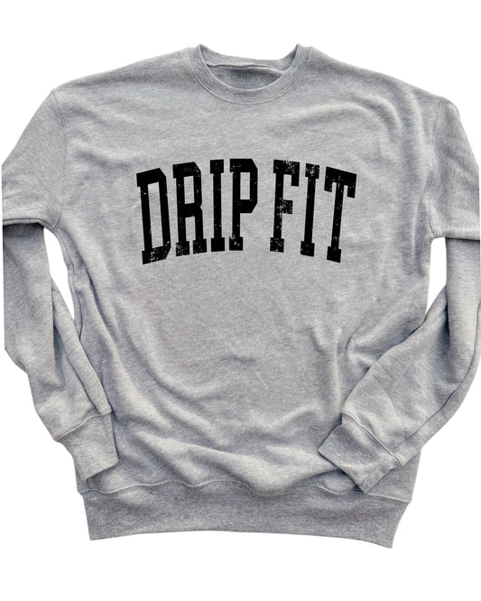 Drip Fit - Grey Crew Sweatshirt