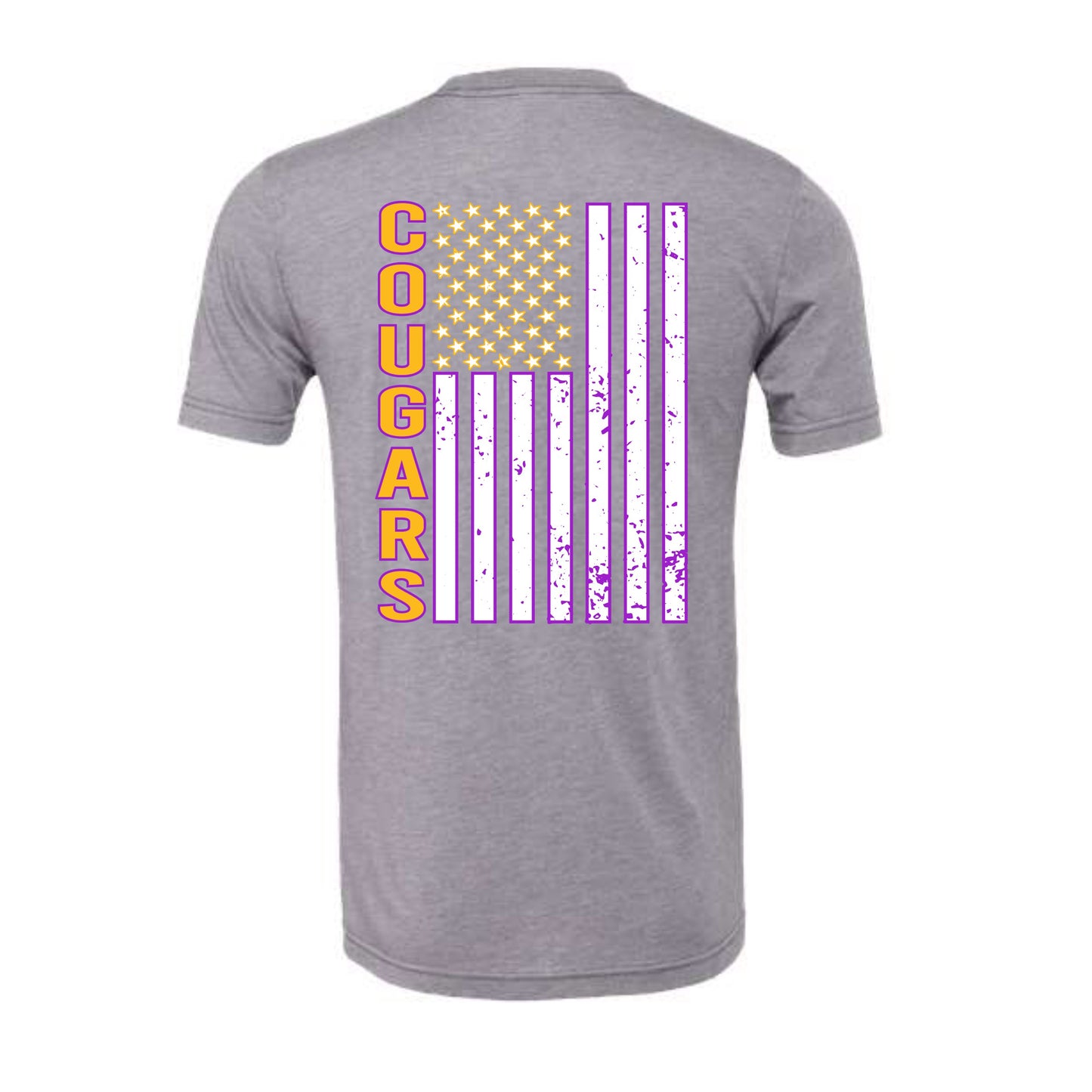 Cougars Flag - Youth and Adult - MULTIPLE SHIRT STYLES