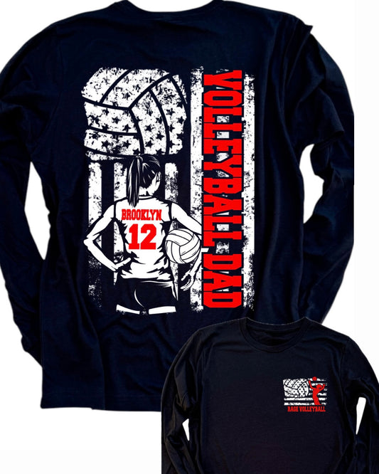 RAGE VOLLEYBALL - FLAG - CUSTOMIZABLE - MULTIPLE APPAREL STYLES