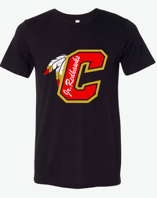 Calaveras Jr. Redhawks - C REDHAWKS- BLACK APPAREL - Multiple Shirt Styles