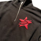 Starstruck -Red Glitter Puff Pocket - Ladies Quarter Zip