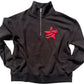 Starstruck -Red Glitter Puff Pocket - Ladies Quarter Zip