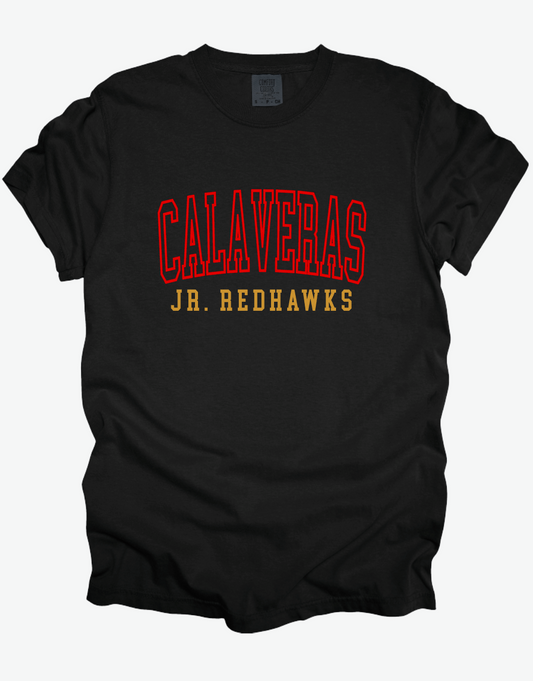 Calaveras Jr. Redhawks - ARCH- BLACK APPAREL  - Multiple Shirt Styles