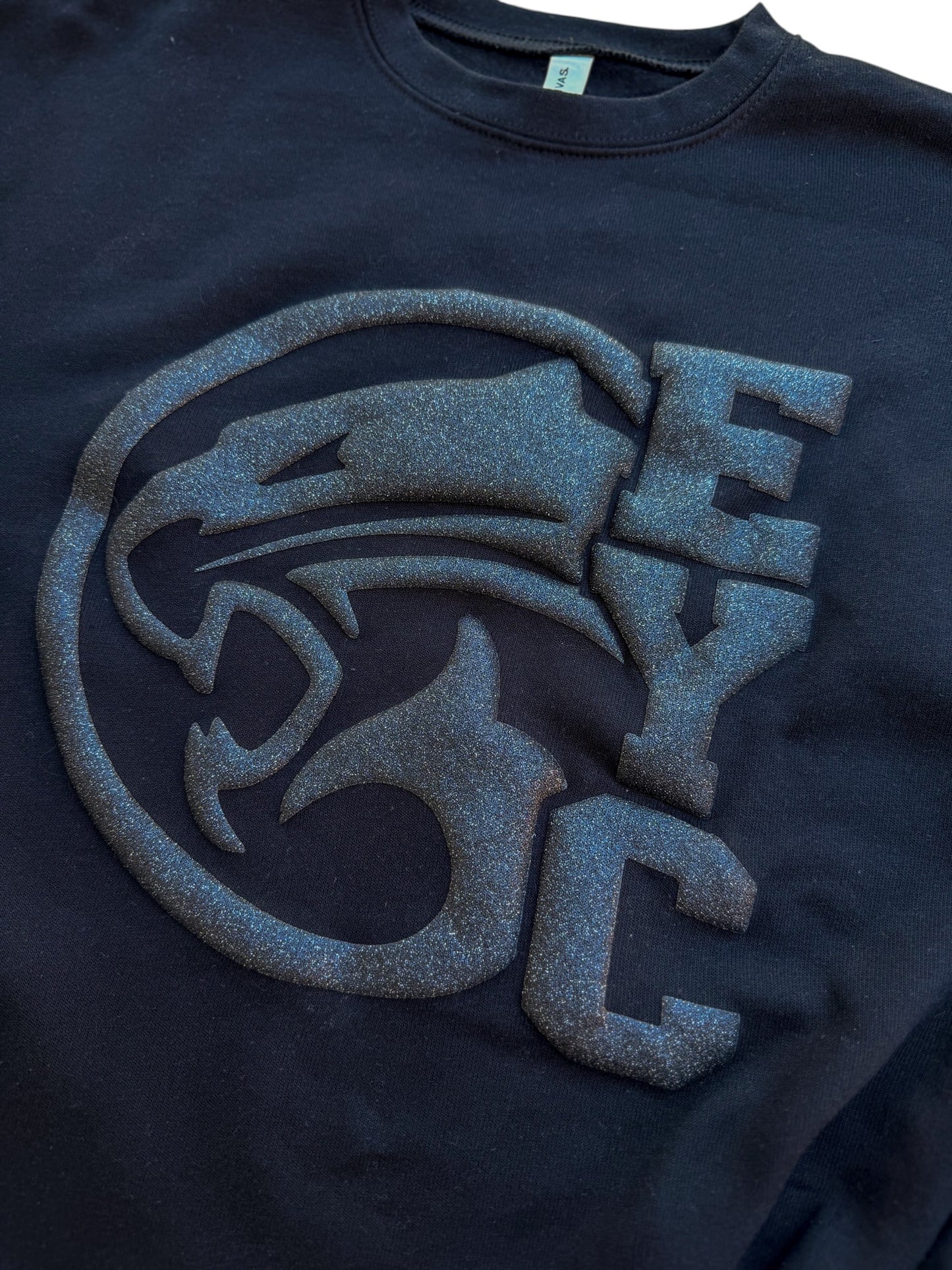 EYC- BLACK PUFF GLITTER & MATTE - Multiple Shirt Styles
