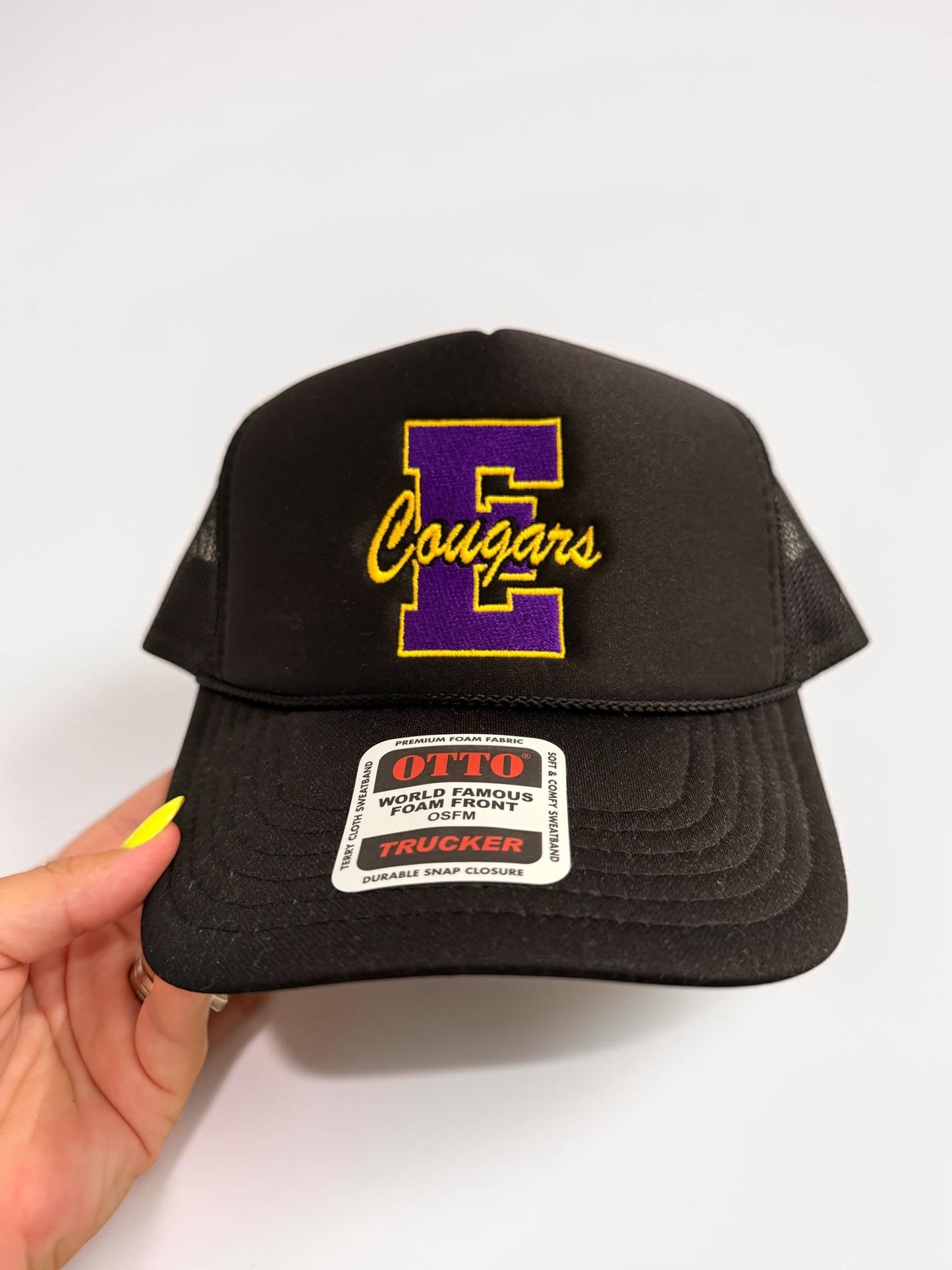 Cougars-  E Cougars Hat- Black