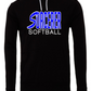 Sorcerers Softball Simple - BLACK - MULTIPLE APPAREL STYLES