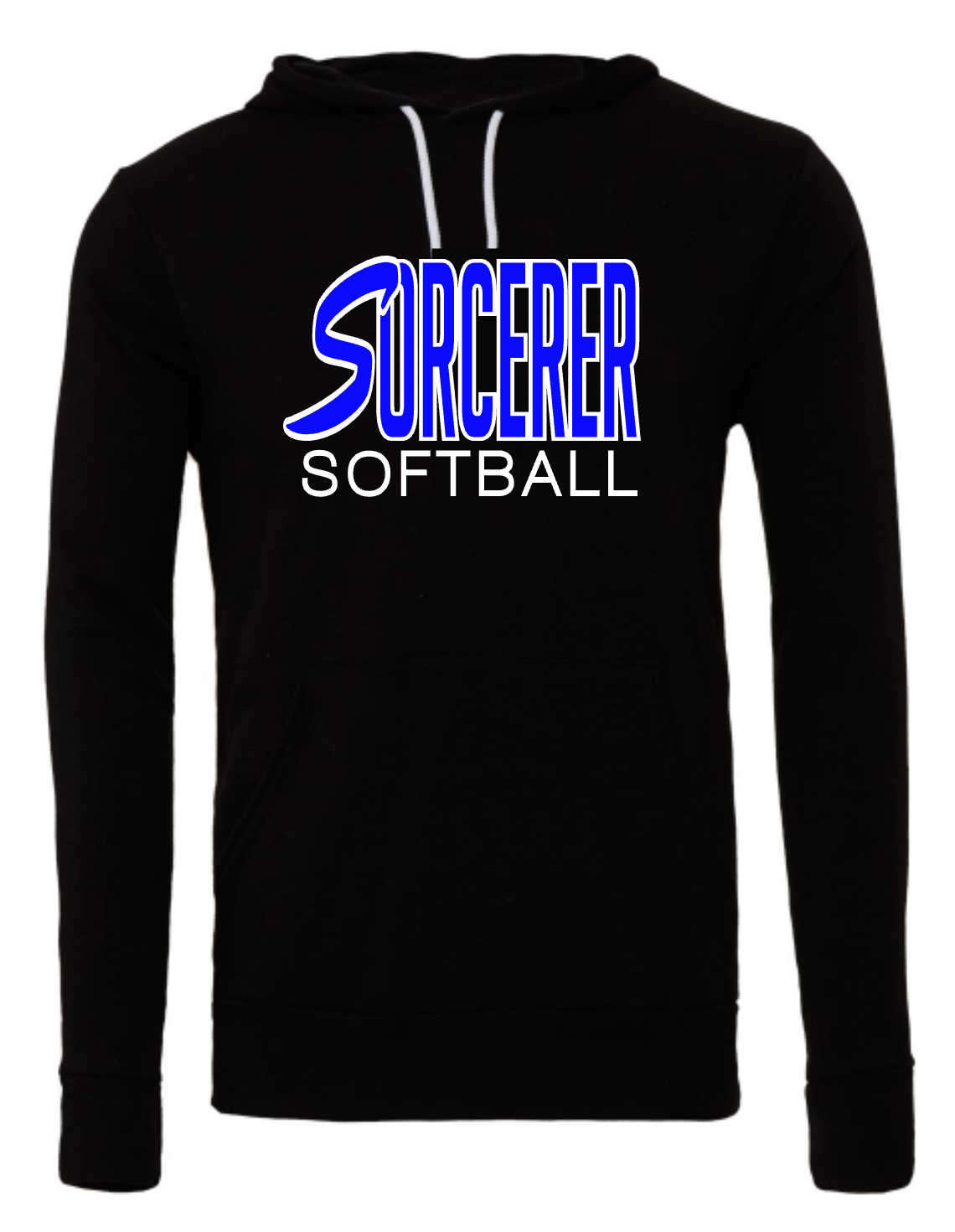 Sorcerers Softball Simple - BLACK - MULTIPLE APPAREL STYLES