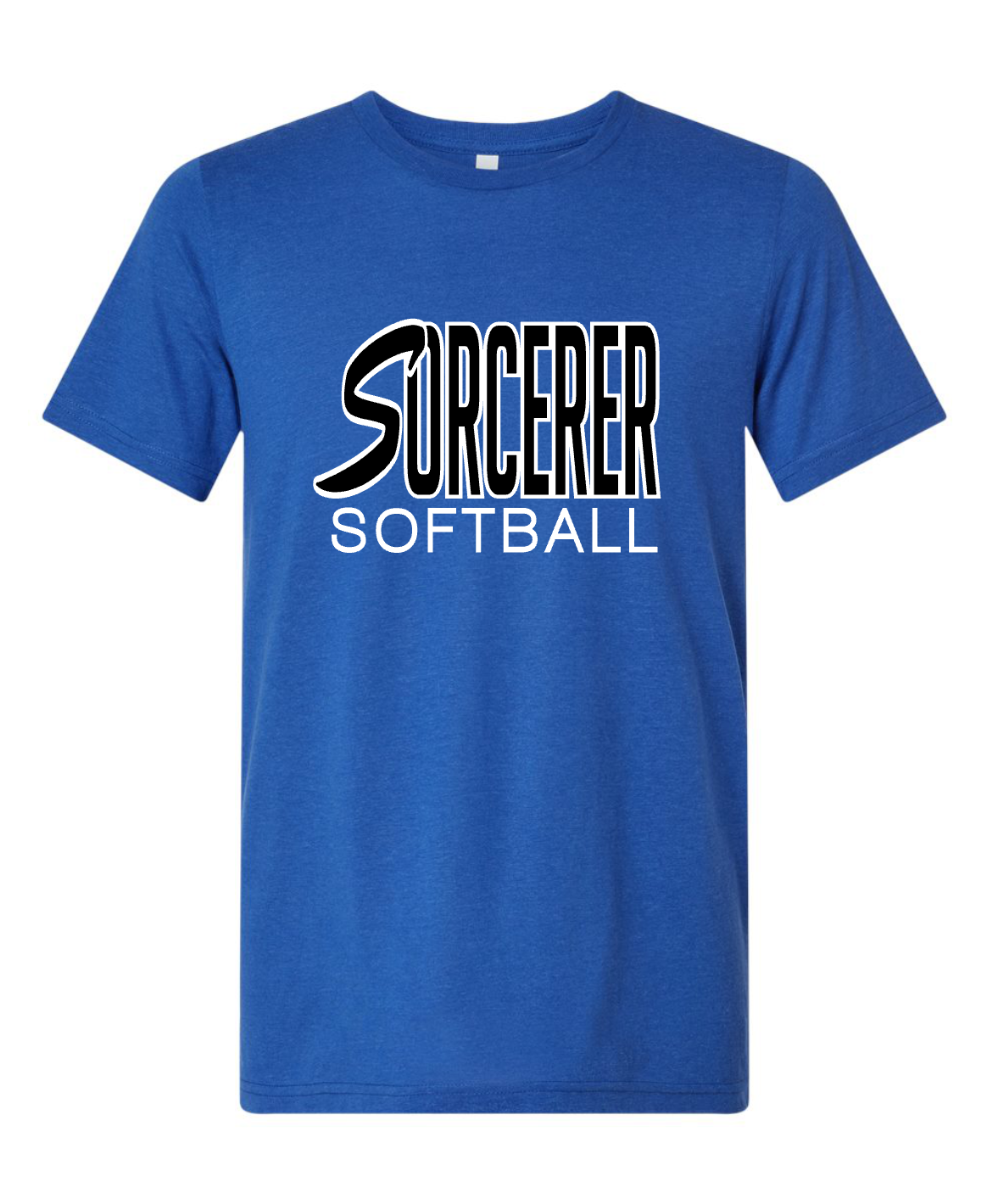 Sorcerers Softball Simple - BLUE - MULTIPLE APPAREL STYLES