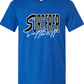 Sorcerers Softball Cursive - BLUE - MULTIPLE APPAREL STYLES