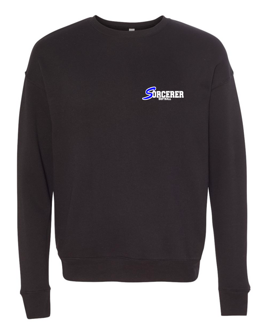 Sorcerers Softball POCKET LOGO - BLACK - MULTIPLE APPAREL STYLES