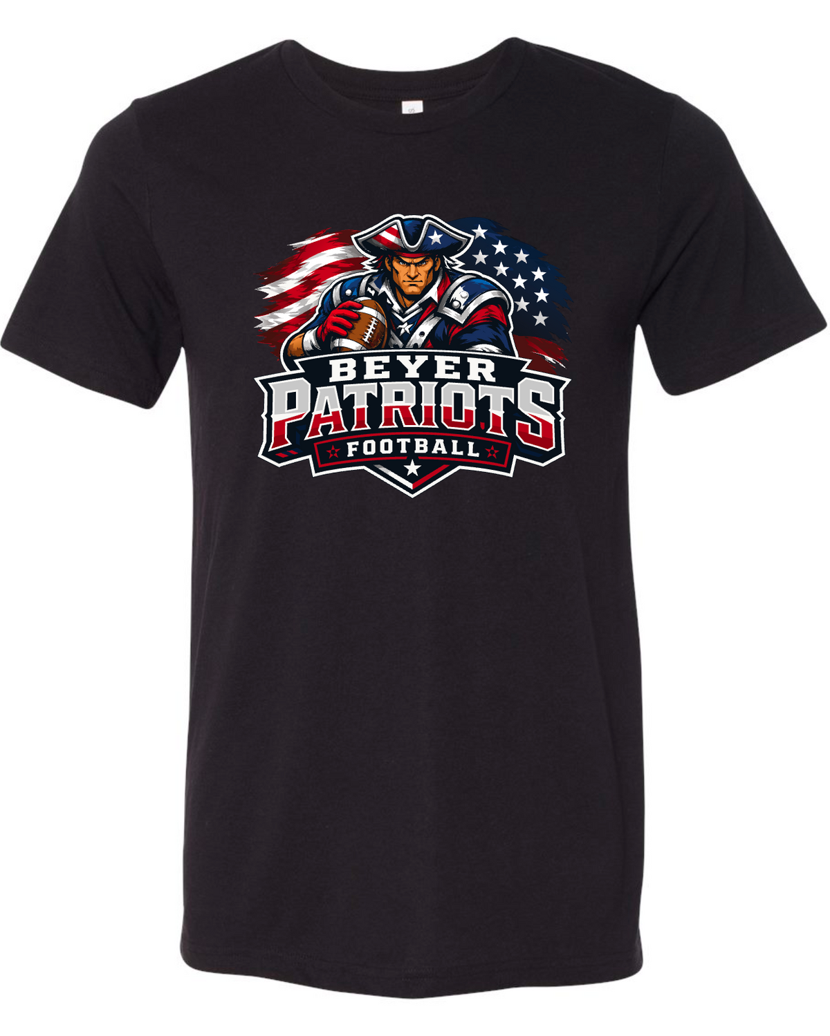 Beyer Patriots - LOGO- BLACK APPAREL -  MULTIPLE SHIRT STYLES