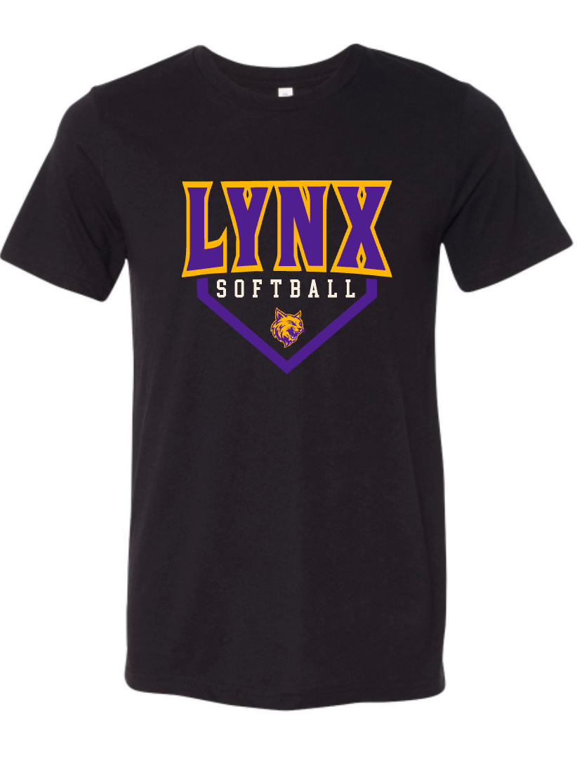 Lynx Softball - Base - Black Apparel- MULTIPLE STYLES