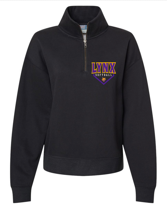 Lynx Softball - Pocket Base - Ladies Quarter Zip