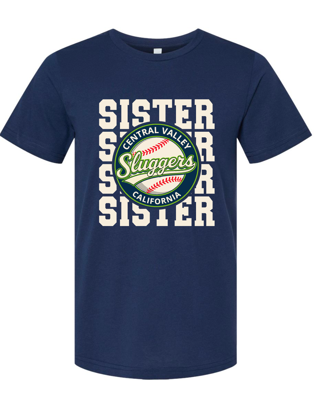 Sluggers Baseball - CUSTOMIZABLE  Title - Navy apparel - Multiple Styles