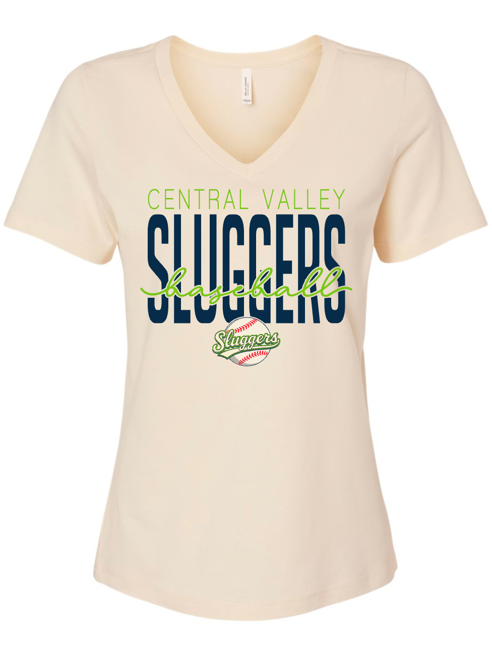 Sluggers Baseball - Cursive - CREAM SHIRTS Multiple Styles