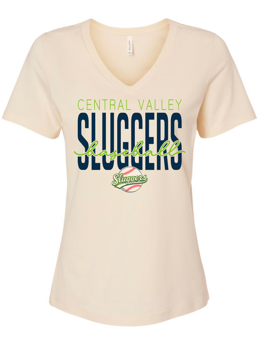 Sluggers Baseball - Cursive - CREAM SHIRTS Multiple Styles