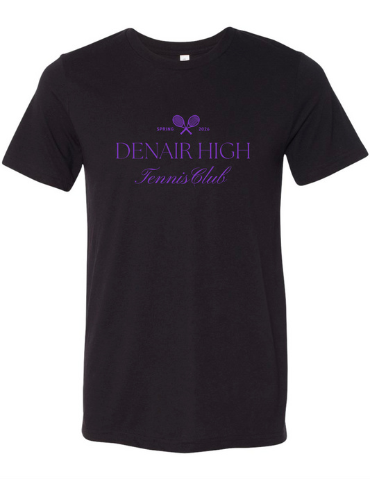Denair Tennis-club- - BLACK APPAREL- MULTIPLE APPAREL STYLES