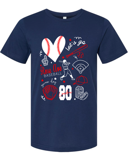 Rose Ave- Line Doodle- CUSTOMIZABLE-  MULTIPLE STYLES