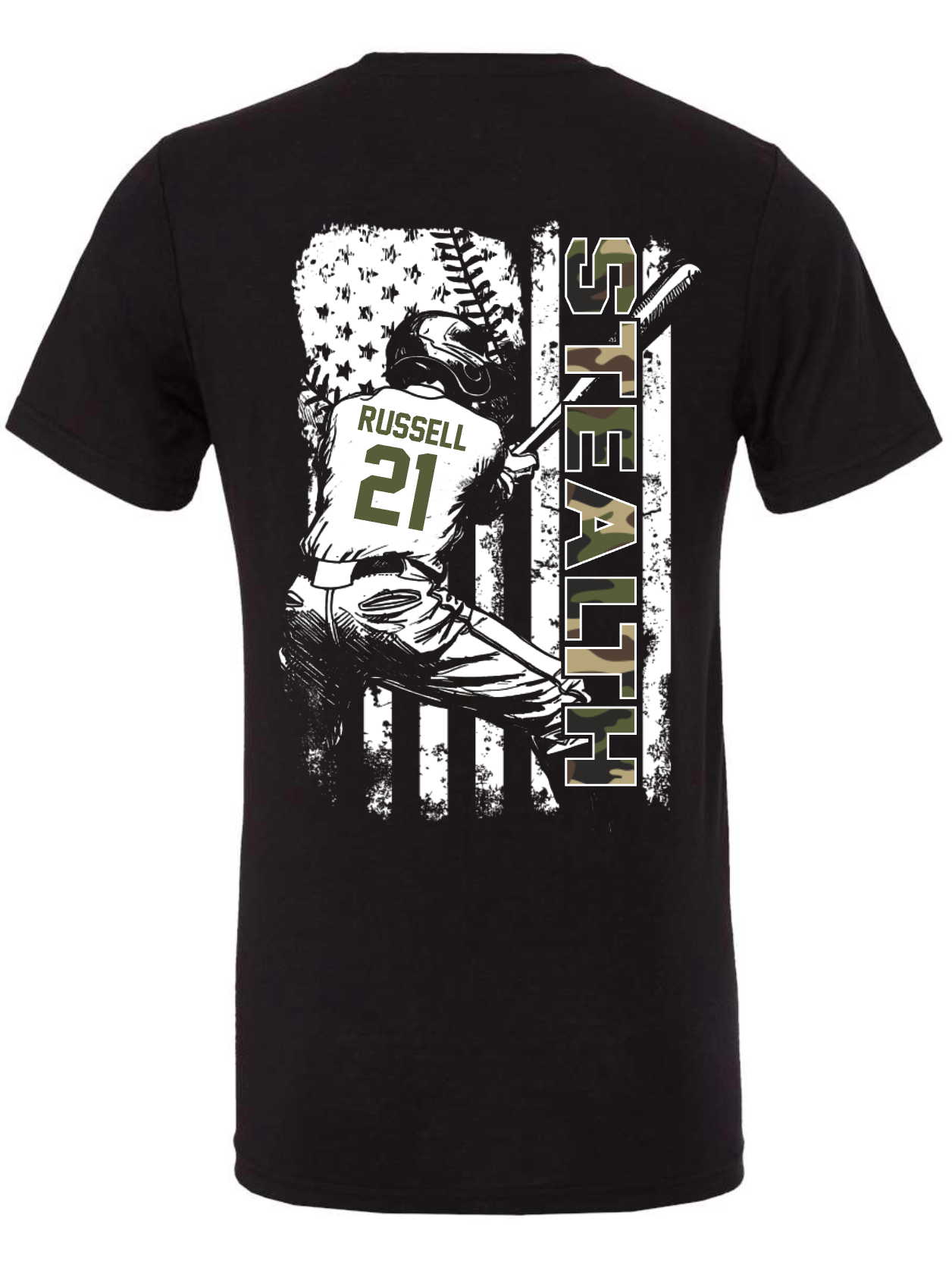 Stealth Baseball- Flag - MULTIPLE APPAREL STYLES