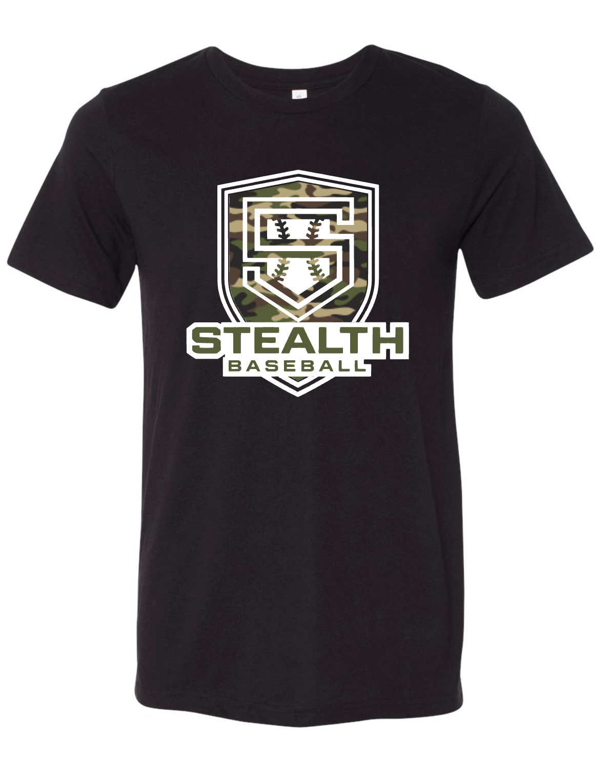 Stealth Baseball- Full Logo- BLACK APPAREL- MULTIPLE APPAREL STYLES