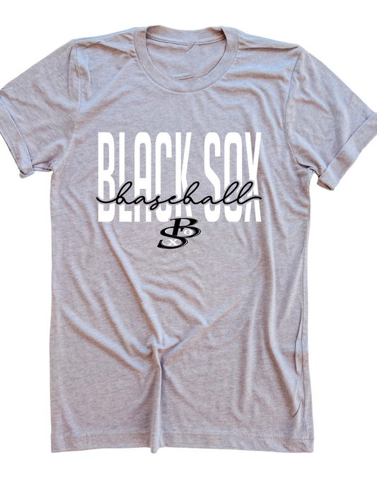BLACK SOX - CURSIVE - MULTIPLE APPAREL STYLES
