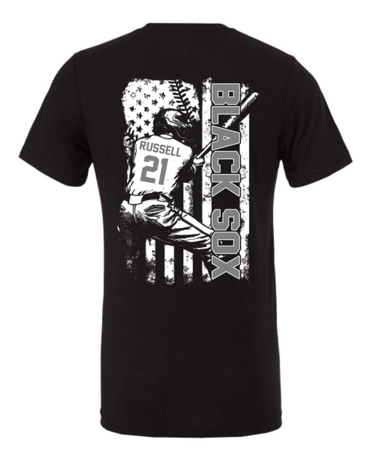 BLACK SOX - FLAG - CUSTOMIZABLE - MULTIPLE APPAREL STYLES