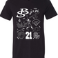 BLACK SOX - DOODLE - CUSTOMIZABLE- MULTIPLE STYLES