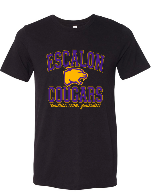 Escalon Cougars - Tradition - Black Apparel - MULTIPLE APPAREL STYLES