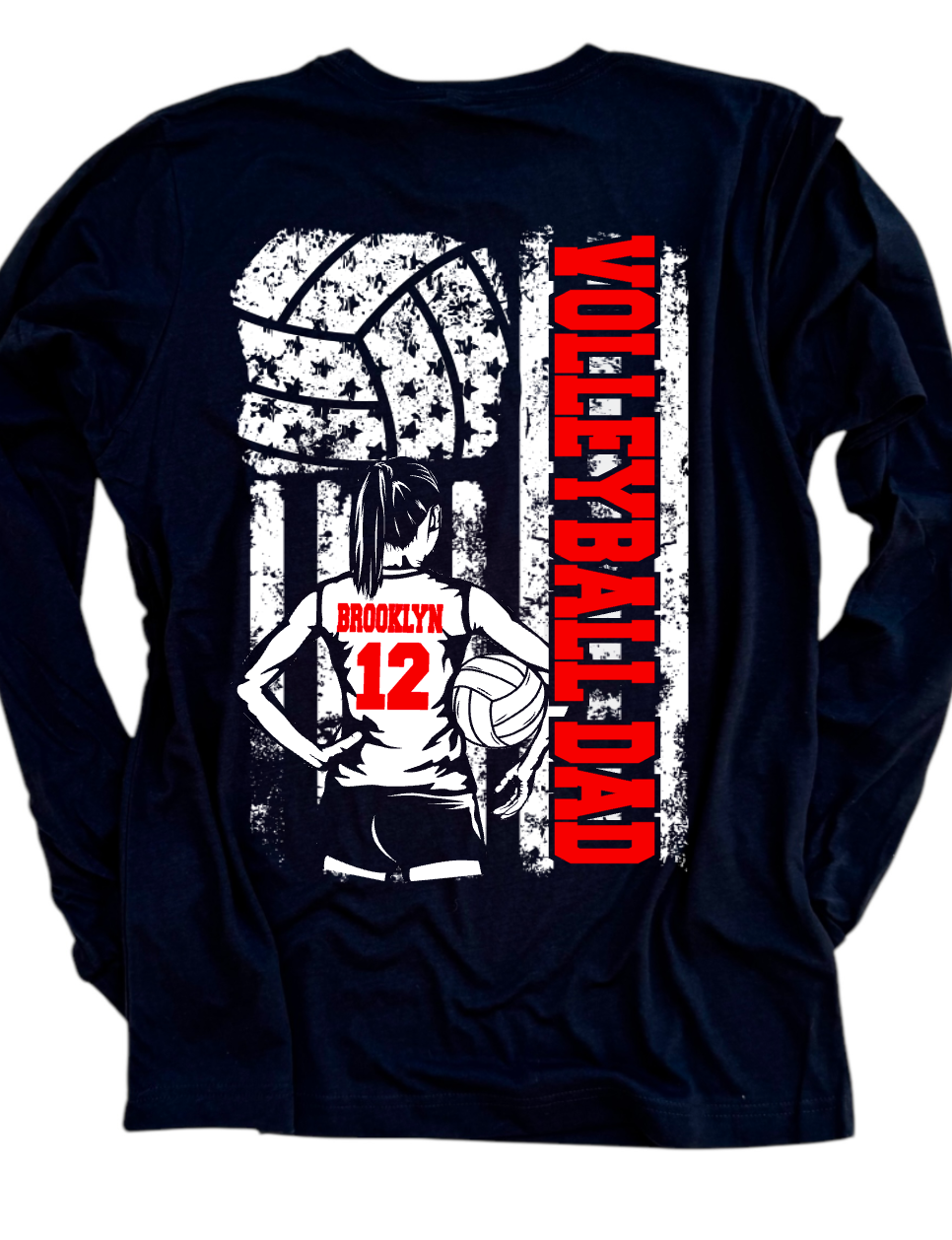 RAGE VOLLEYBALL - FLAG - CUSTOMIZABLE - MULTIPLE APPAREL STYLES