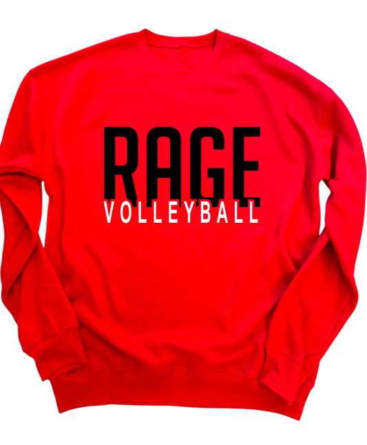 RAGE VOLLEYBALL -SIMPLE- RED APPAREL- MULTIPLE STYLES