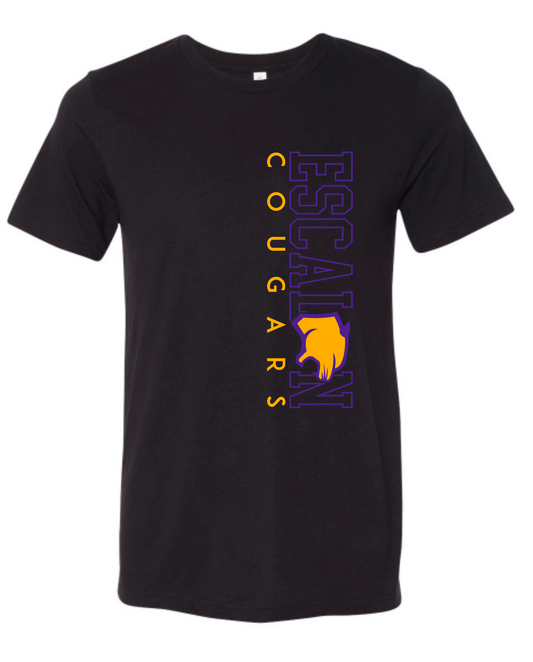 Escalon Cougars - Side - Black Apparel - MULTIPLE APPAREL STYLES
