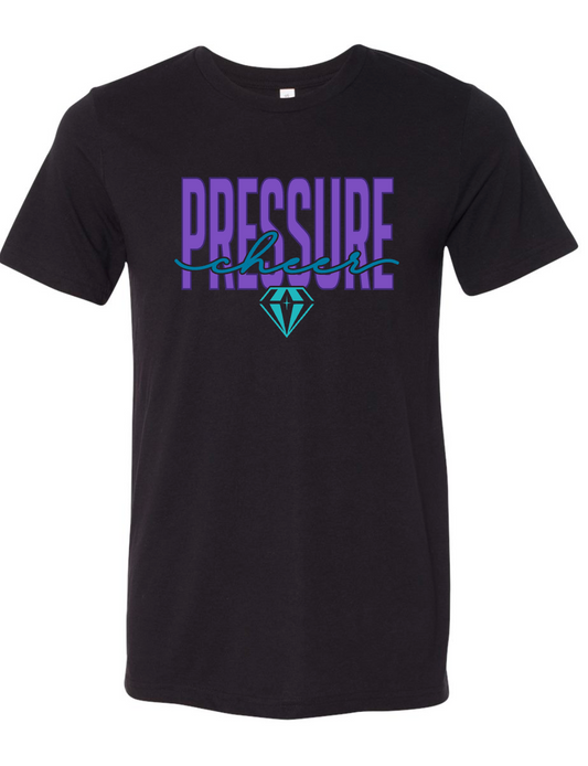 Pressure - CURSIVE - BLACK APPAREL  - Multiple Shirt Styles