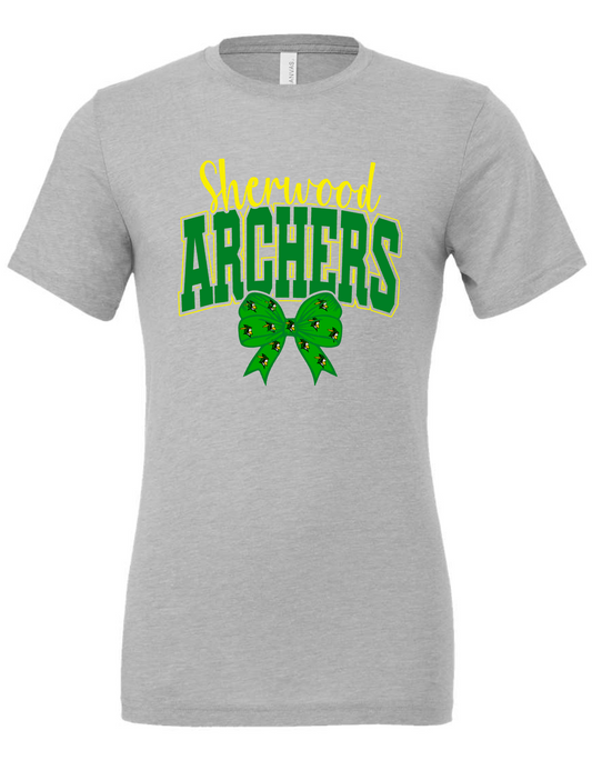 Sherwood Archers- Bow - GREY APPAREL- MULTIPLE STYLES