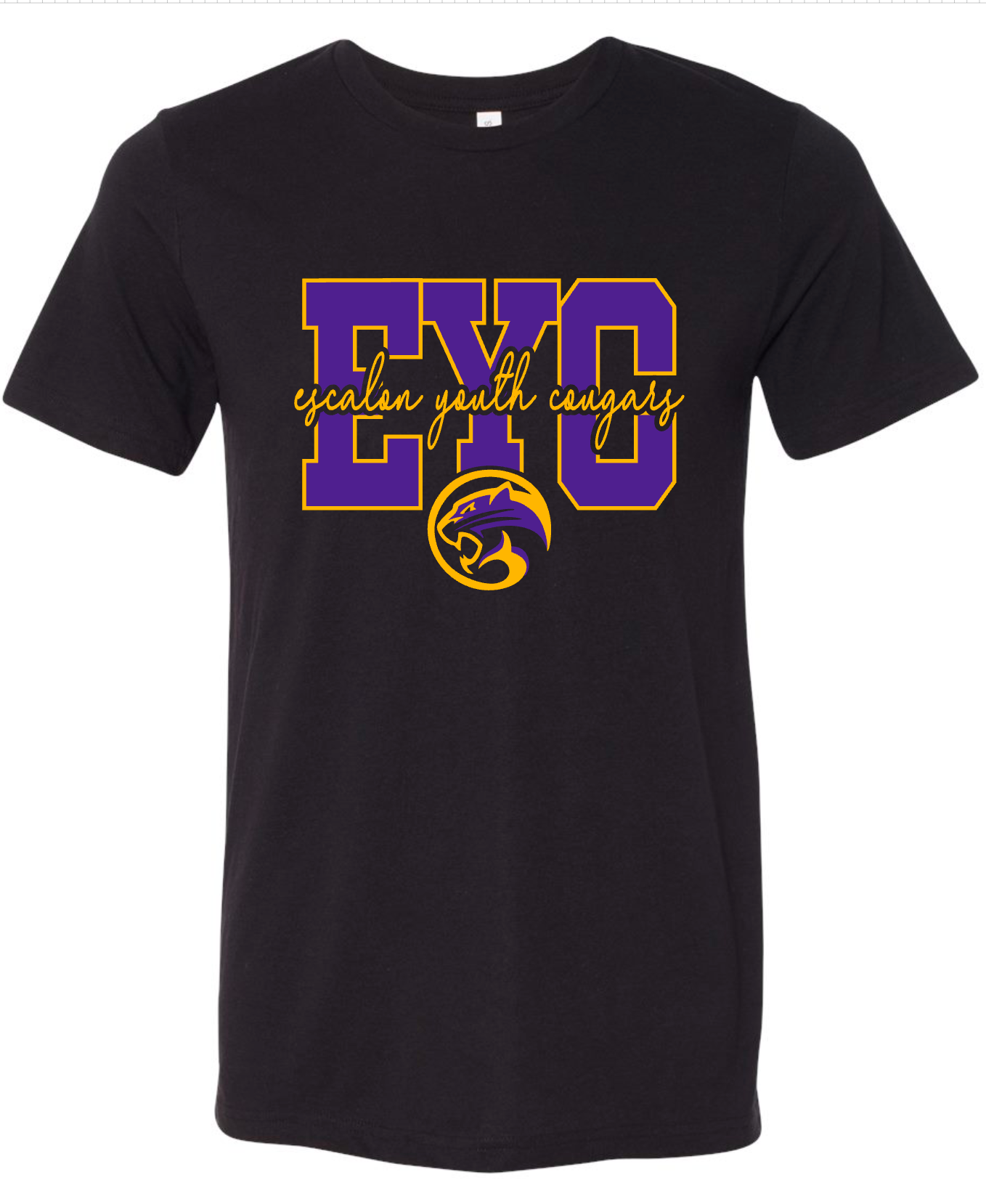Escalon Youth Cougars - Logo Through - Multiple Shirt Styles