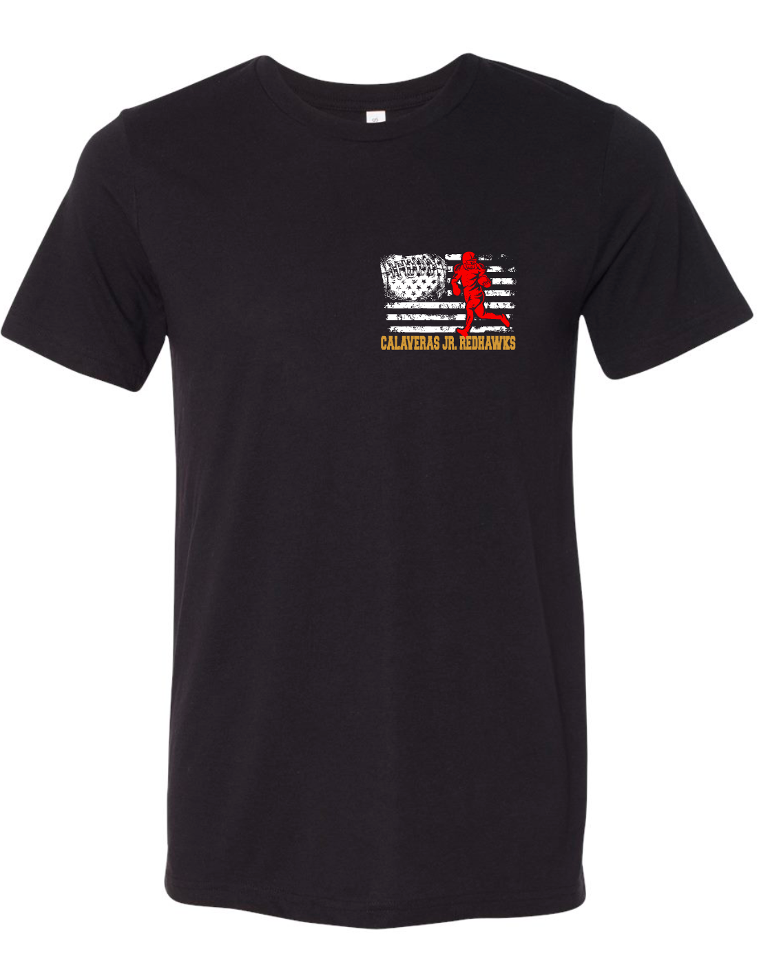 Calaveras Jr. Redhawks - Football FLAG- CUSTOMIZABLE - Multiple Shirt Styles