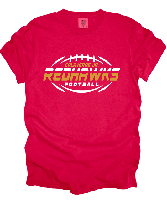Calaveras Jr. Redhawks - Football - RED APPAREL - Multiple Shirt Styles