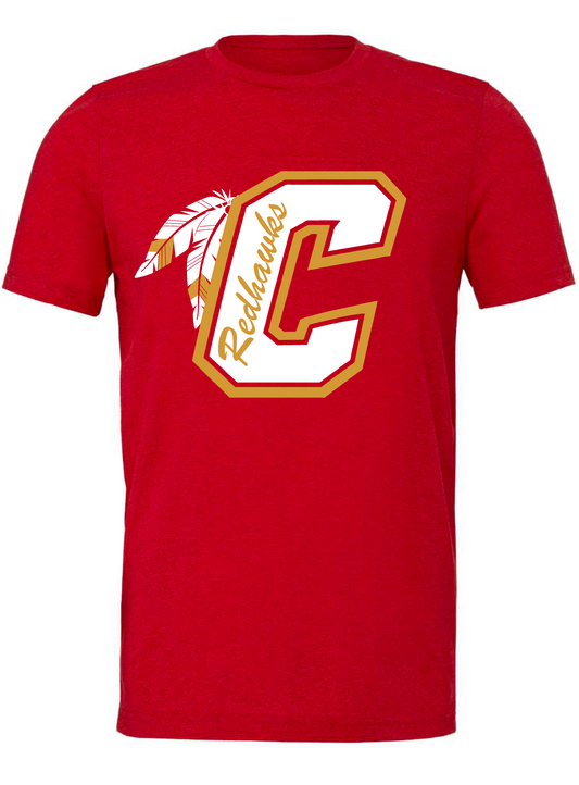 Calaveras Jr. Redhawks - C REDHAWKS - RED APPAREL - Multiple Shirt Styles
