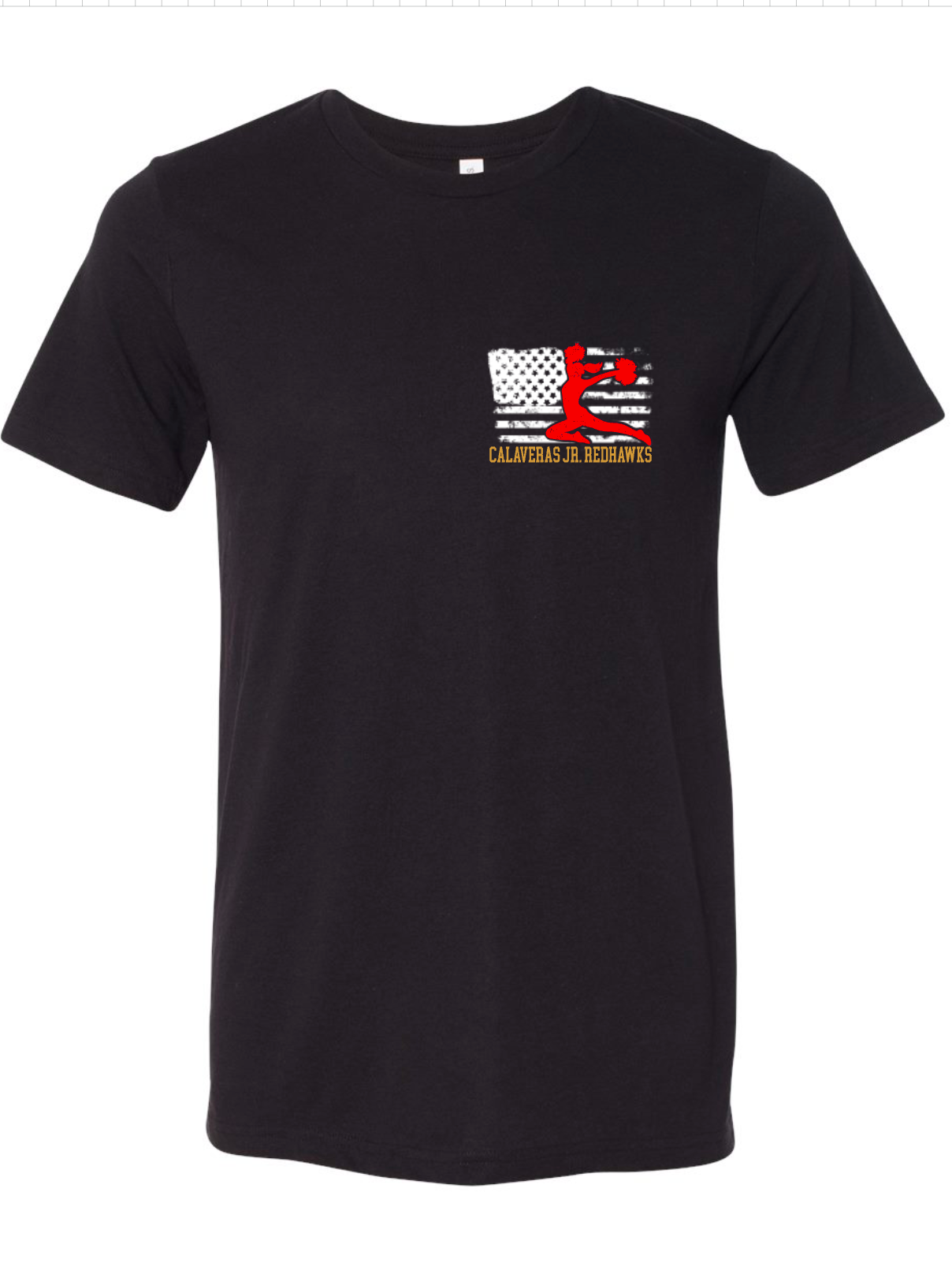 Calaveras Jr. Redhawks -CALAVERAS CHEER FLAG- Multiple Shirt Styles