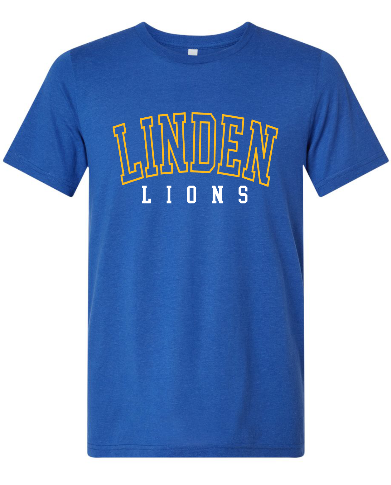 Linden Lions - Simple Arch - BLUE APPAREL - Multiple Shirt Styles