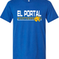El Portal Panthers - Rectangle - BLUE APPAREL - MULTIPLE SHIRT STYLES