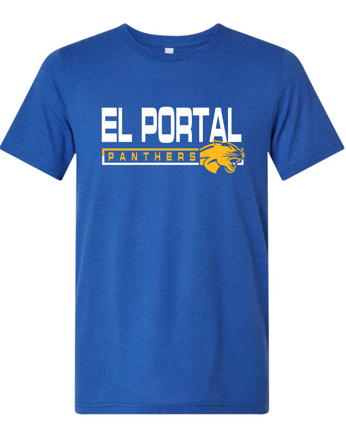 El Portal Panthers - Rectangle - BLUE APPAREL - MULTIPLE SHIRT STYLES