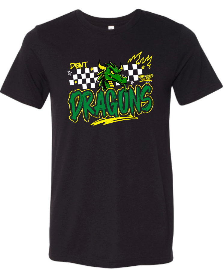 Dent Dragons - Checkered Edgy - MULTIPLE SHIRT STYLES