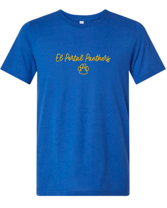 El Portal Panthers - Simple - BLUE APPAREL - MULTIPLE SHIRT STYLES