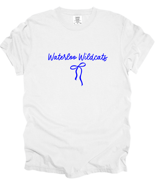 Waterloo Wildcats - Simple - WHITE APPAREL -  Multiple Shirt Styles